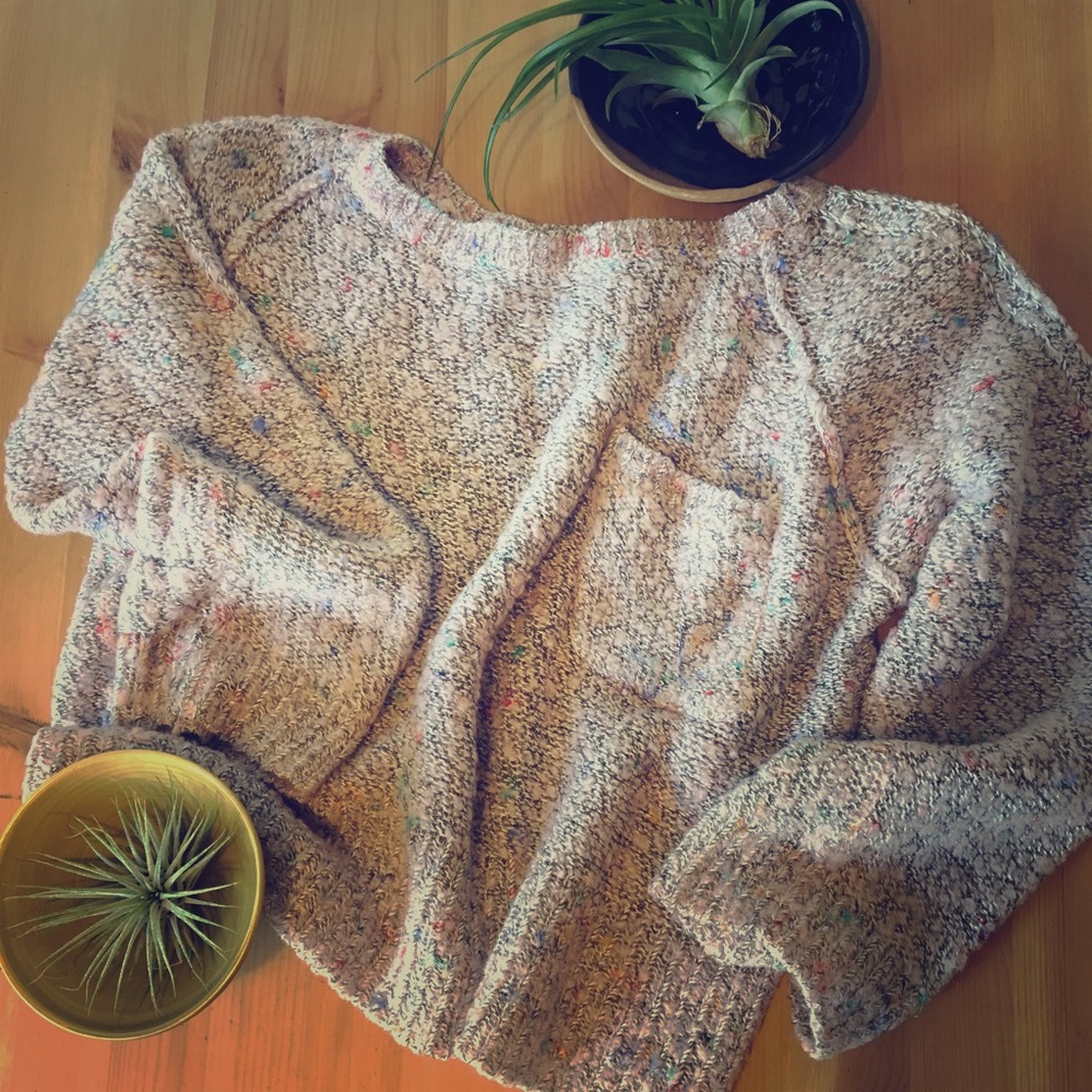 Pink Crop Top Sweater